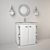 Modern Cabinet with Sink 3D model small image 3