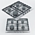 Miele KM 360 G Gas Cooktop 3D model small image 1