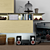 Versatile Storage with Books, TV, Vase & Plant 3D model small image 2