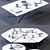 Modern Ditre Italia Coffee Table Set 3D model small image 3