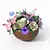 Elegant Floral Basket 3D model small image 3