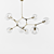 Glowing Bubbles Chandelier 3D model small image 1