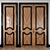 Walnut Texture Door Set 3D model small image 2