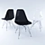 Elegant Stylus Dining Chair 3D model small image 1