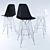 Sleek Stylus Bar Stool 3D model small image 1