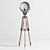 Loftdesign 7500 Floor Lamp: Stylish Metal and Wood Lighting 3D model small image 1