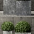 Luxury Zinc Square Planters 3D model small image 2