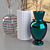 Elegant Vase Trio with Map 3D model small image 2