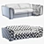 Modern Chic: Rugiano Memphis Sofa 3D model small image 2