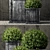 Elegant Zinc Framed Panel Planters 3D model small image 2