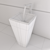 Elegant Crystal Lavabo Standalone 3D model small image 3