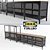 Vintage Industrial TV Storage Unit 3D model small image 1