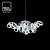 Elegant Montone Chandelier: Designed by Jacco Maris 3D model small image 1