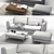 BoConcept Fargo Sofa: Modern Elegance for Your Living Space 3D model small image 3