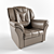 Title: Classic Leather Seat Model 3D model small image 1