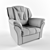 Title: Classic Leather Seat Model 3D model small image 2