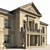Elegant Travertine Classic House 3D model small image 3