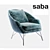 Saba Italia Chillout Armchair: Contemporary Comfort at its Finest 3D model small image 1