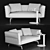 Flexform Este Sofa: Modern, Stylish, Comfortable 3D model small image 2