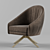 Sleek and Chic Armchair 3D model small image 1