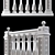 Oriental Style Baluster: CNC-ready Design 3D model small image 3