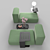Contemporary Modular Sofa Set 3D model small image 2