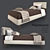 Elegant Piermaria Bed 3D model small image 3