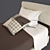 Elegant Piermaria Bed 3D model small image 1
