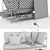 Ekebol 3-Seater Sofa - Modern Comfort by Ikea 3D model small image 3