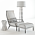 Baker Jasper Lounge Chair Set 3D model small image 3