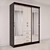 Modern 4-Door Storage Cabinet 3D model small image 1
