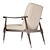 Mid-Century Caracole Dryden Chair 3D model small image 3