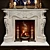Elegant Louis XV Rococo Fireplace 3D model small image 2