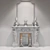 Elegant Louis XV Rococo Fireplace 3D model small image 3
