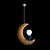 Luminous Moon Pendant Light 3D model small image 1