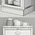 Modular Glass Door Cabinet 3D model small image 3