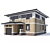 Modern Private House Design 3D model small image 1