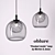 Elegant Glass Pendant Lamp: Morten & Jonas by Oblure 3D model small image 1