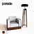 Elegant Porada Pileo Floor Lamp 3D model small image 3