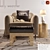 Luxury Kelly Wearstler Furniture Set 3D model small image 1