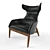 Ritzwell Beatrih Leather Armchair: Chic and Elegant 3D model small image 1