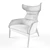 Ritzwell Beatrih Leather Armchair: Chic and Elegant 3D model small image 2
