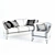 Sophisticated Italian 3-Seater Sofa 3D model small image 2