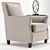 Elegant Uttermost Darick Armchair & Set 3D model small image 3