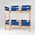 Space-Saving Kids Bunk Bed 3D model small image 1