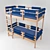 Space-Saving Kids Bunk Bed 3D model small image 2