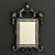 Elegant Italian Rococo Mirror Frame 3D model small image 3