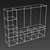 Modern TV Storage Solution 3D model small image 3