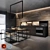 Sleek & Stylish SMART Kitchen: Smeg Appliances, Labra Lighting 3D model small image 1