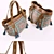 Vintage Bohemian Hippie Bag 3D model small image 2